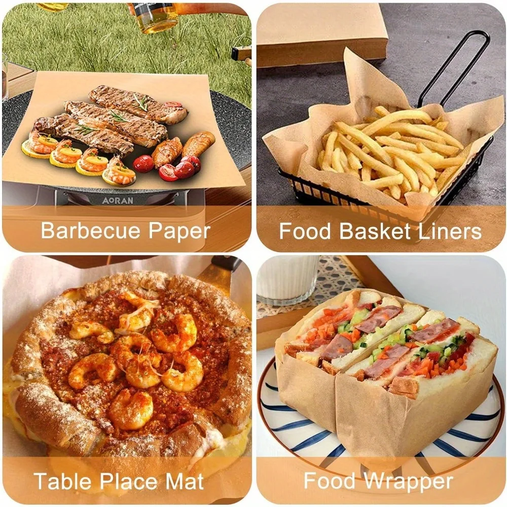 100 Count Pre-Cut Deli Wax Paper Sheets, 12x12