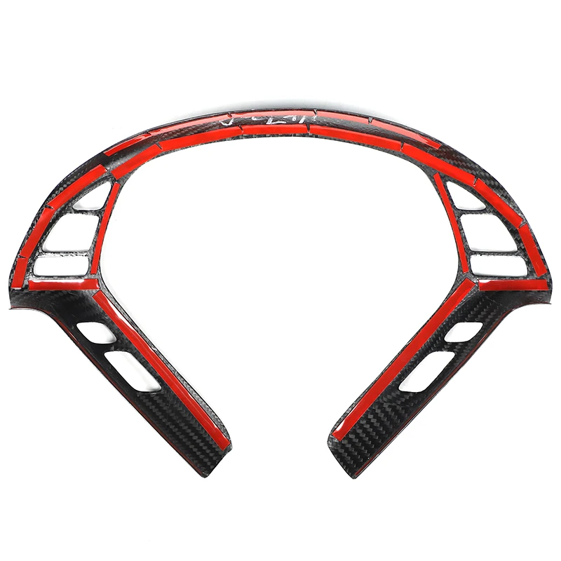For Infiniti G Series 2007-2013 Real Carbon Fiber Car Steering Wheel Button Frame Decorative Sticker Car Accessories 6