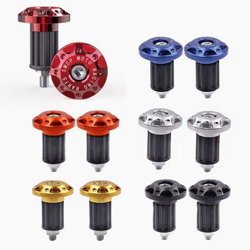 

ZZ-Motorcycle Handle Bar Anti Vibration Silder Plug End Weight Handlebar Grips Cap Universal Modification Protection Accessories