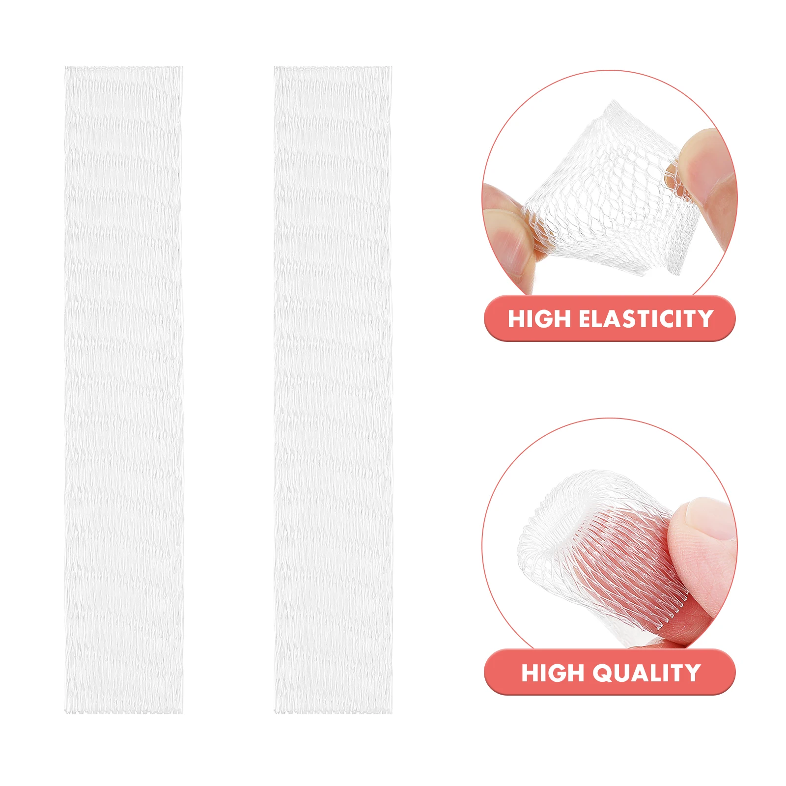 100Pcs Makeup Brush Protective Covers Expandable Mesh Pen Guard for Powder Blush Shadow Tool Accessories Brush