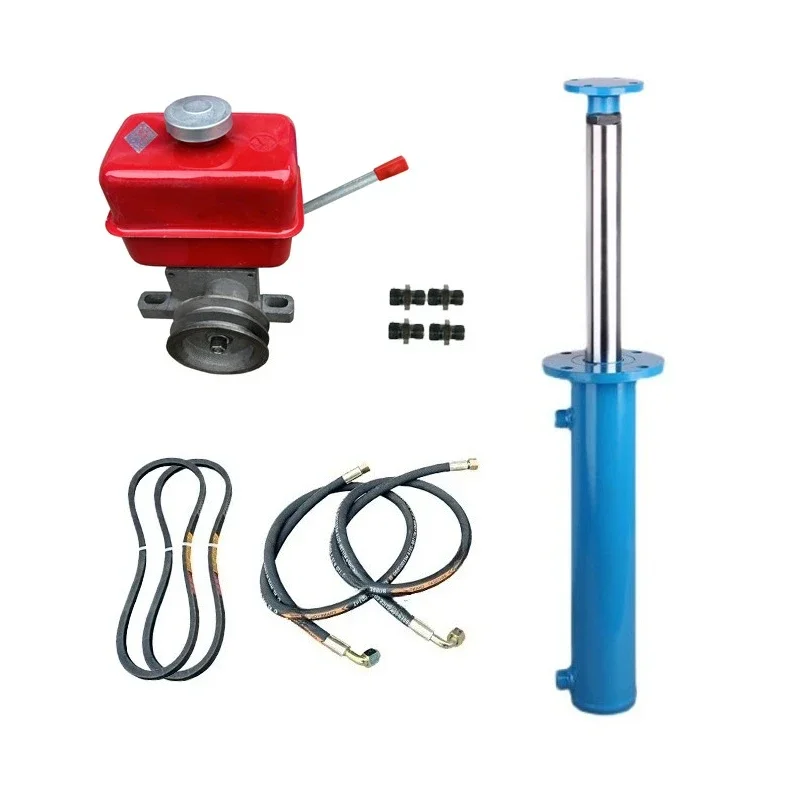 Press modified two-way double firewood splitting flange oil cylinder hydraulic cylinder