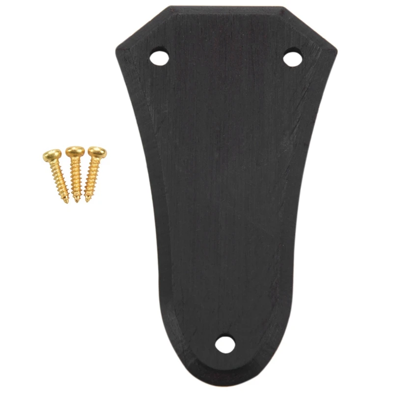 Parti per chitarra con piastra di copertura per truss rod in legno di ebano per chitarra acustica da 2 pezzi Nuovo