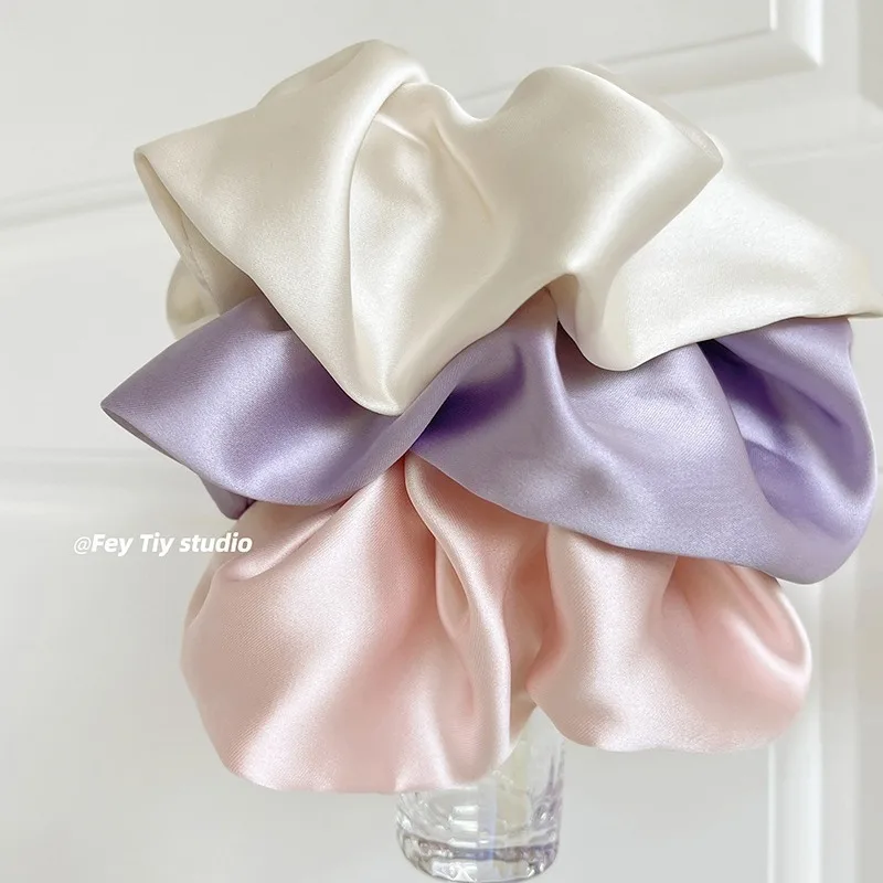 Anello per capelli per intestino crasso Stile balletto Accessori per capelli con fascia per intestino crasso in raso di alta qualità