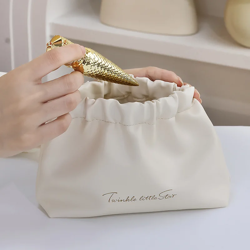 1PC PU Cosmetics Storage Bag Makeup Portable Bag Mini Lipstick Cosmetic Bag Travel Supplies Mini Carry-on Cosmetic Bag