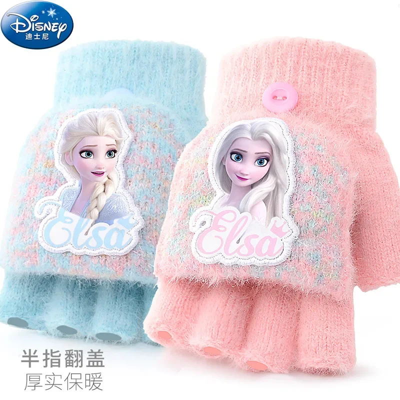 Hot Sales Kawaii Disney Frozen 2 Gloves for Girl Boy Autumn Winter Glove Anna Elsa Non Slip Breathable Mitten Christmas Gift