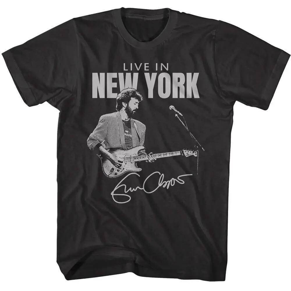 Eric Clapton Signature New York Men's T Shirt Live NYC Rock Blues Guitar Merch