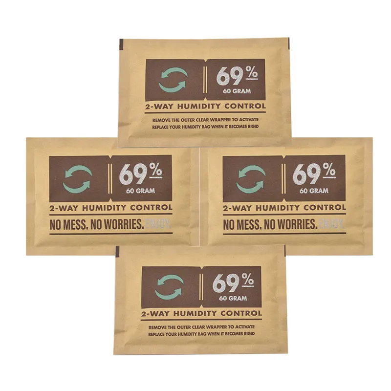 69% 62% 65% 72% 75% 84% 8g 60g Cigar Moisturizing Pack Humidity Control Pack Per Pack 69%Humidity Sealed Constant Humidity Pack