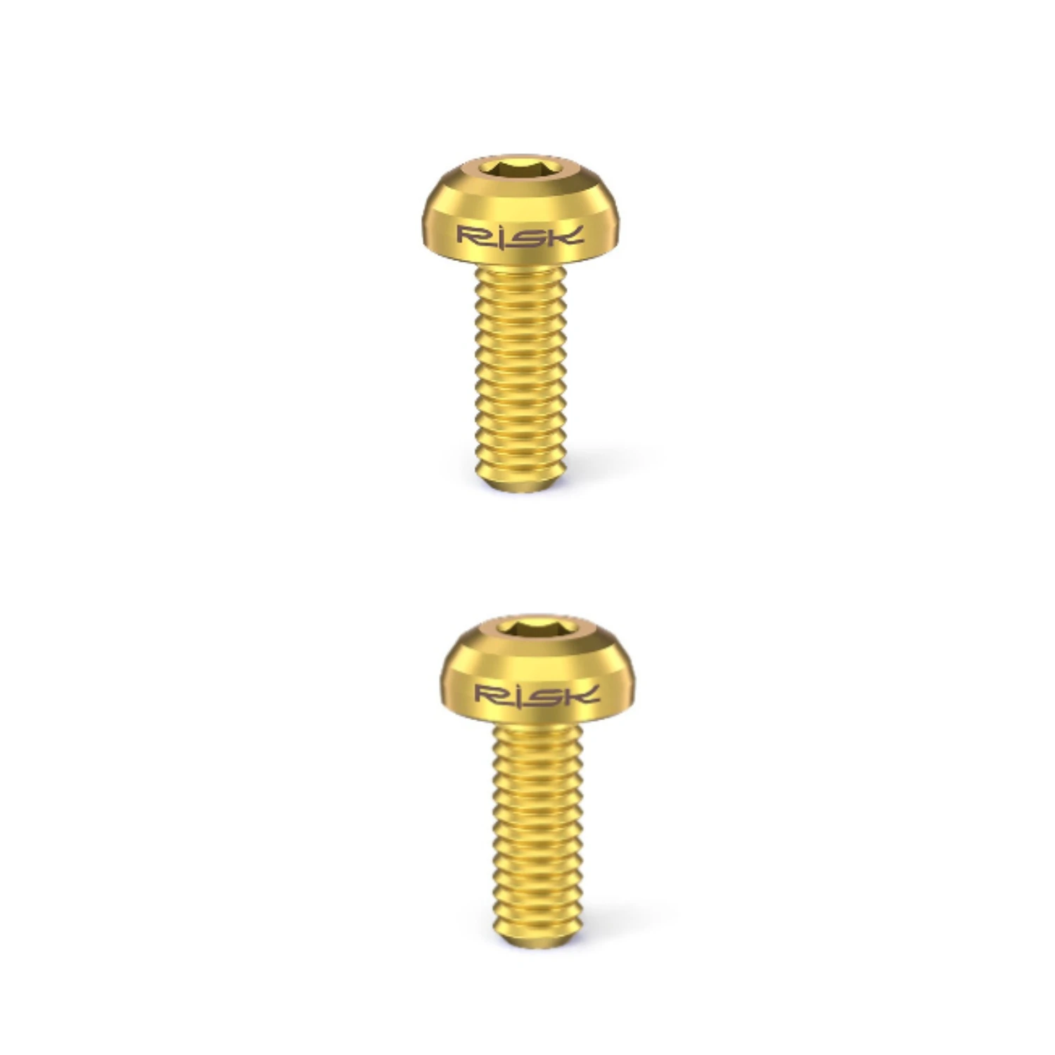 2/4 Stück Befestigungsschraube für Wasserflaschenhalter, M5 x 12 mm, Titanschraube mit Flachkopf für Mountainbikes, Rennräder
