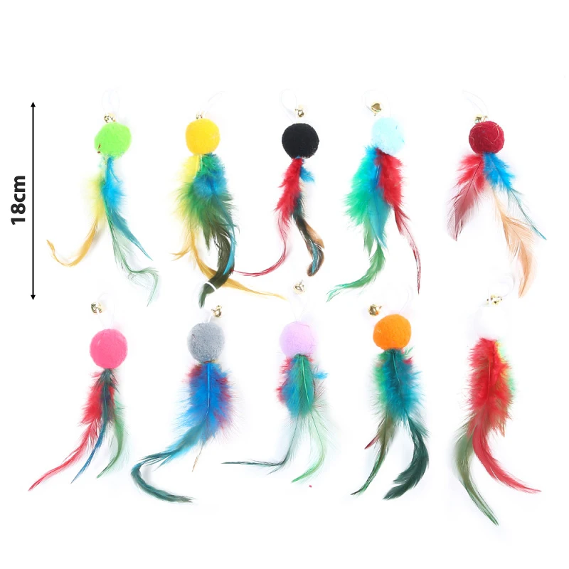 Replacement Cat Plush Toy Interactive Teaser Stick Toy Kitten Wire tease