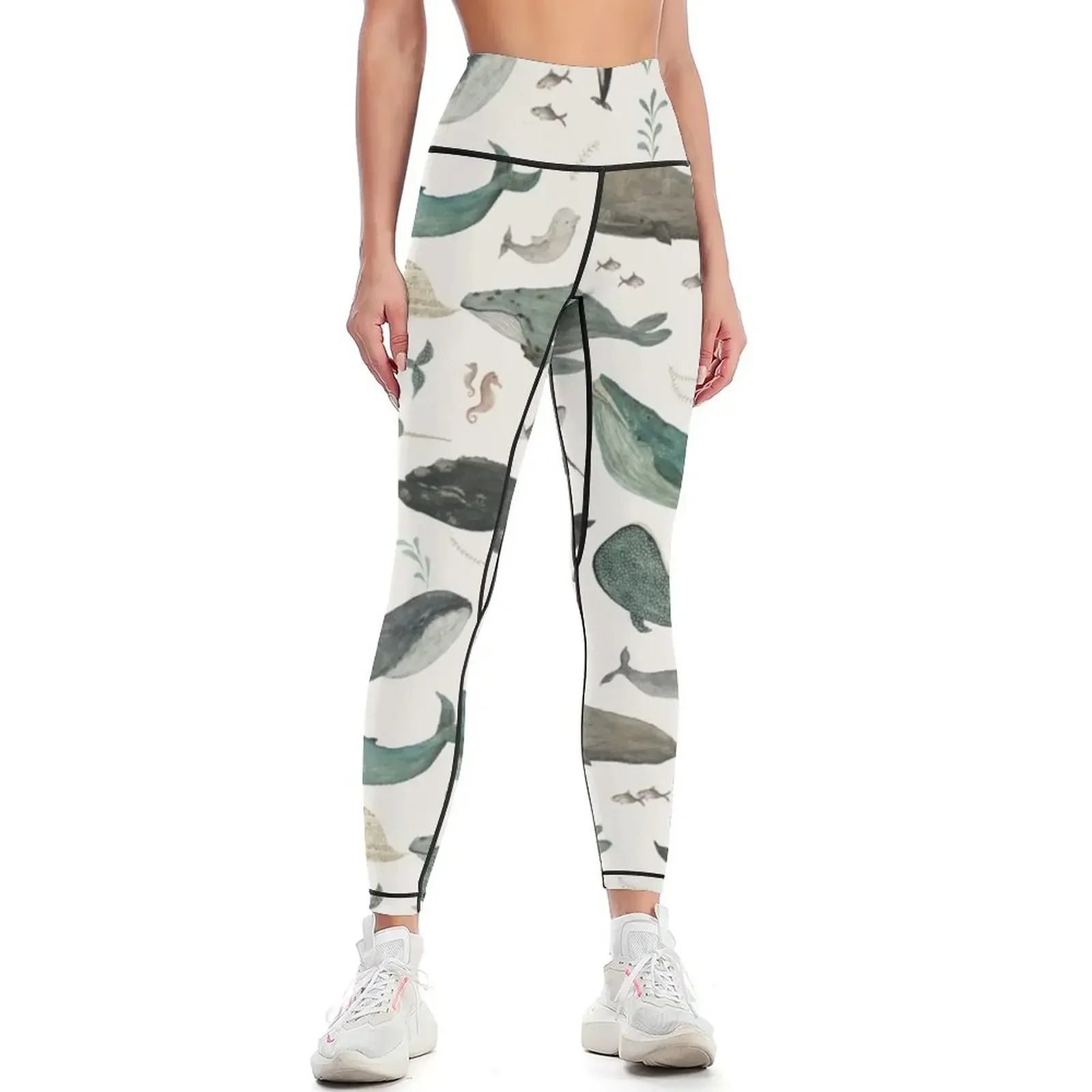 

Whale Song Leggings legings for fitness Legging sport harem pants sporty woman gym Womens Leggings