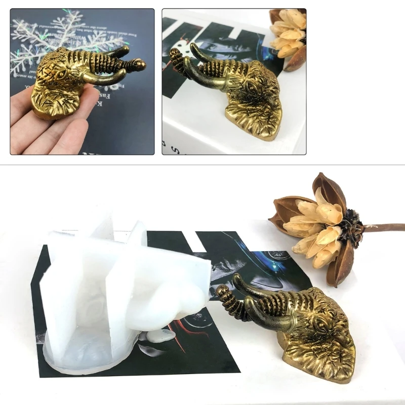 

Полустереоскопические настенные украшения в виде слона, форма для клея, настенная подвеска своими руками