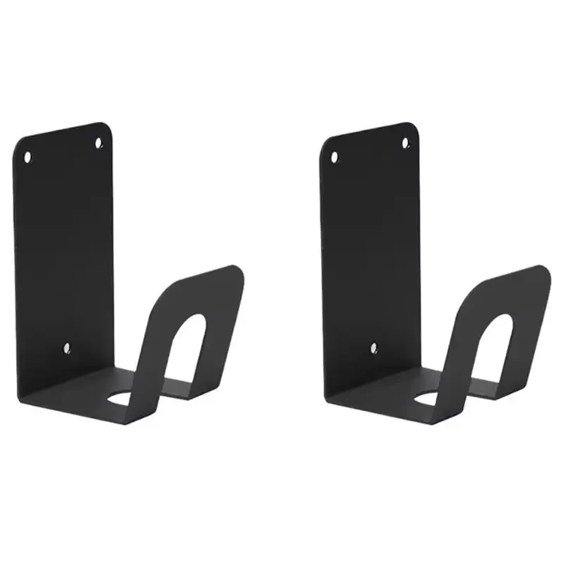 2X Universal EV Cable Holder - Wall Mount Hook For Electric Vehicle Charging Stations, Black-A99D