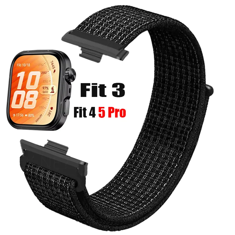 Neues Armband für Huawei Watch Fit 5 Pro 4 Pro, atmungsaktives Sport-Nylon-Schlaufenarmband, Correa Huawei Watch Fit 5 4 3 Armband