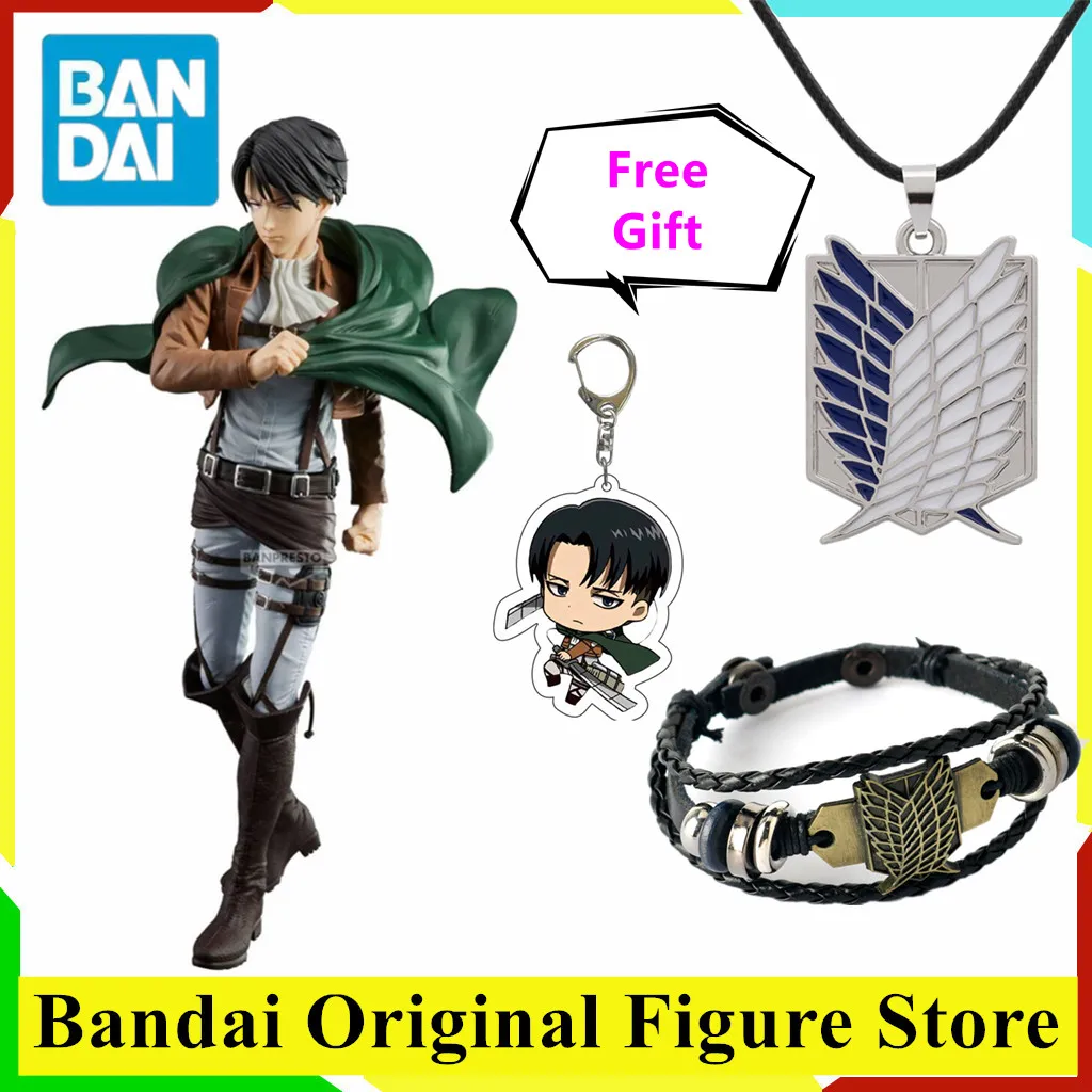 

Оригинальная фигурка BANDAI Grandista Levi Attack on Titan, игрушки в стиле аниме Shingeki no Kyojin, коллекция моделей из ПВХ, подарок для состояния