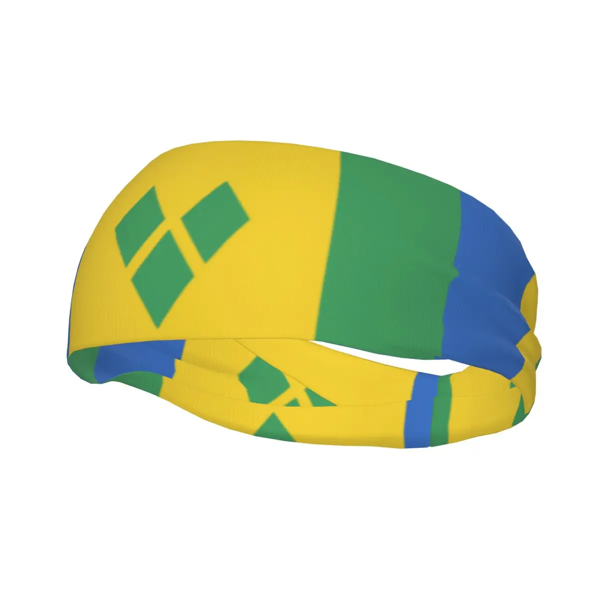 Sports Sweatband Breathable Headband Sweat Hair Head Band St. Vincent And The Grenadines Flag Yoga Headband