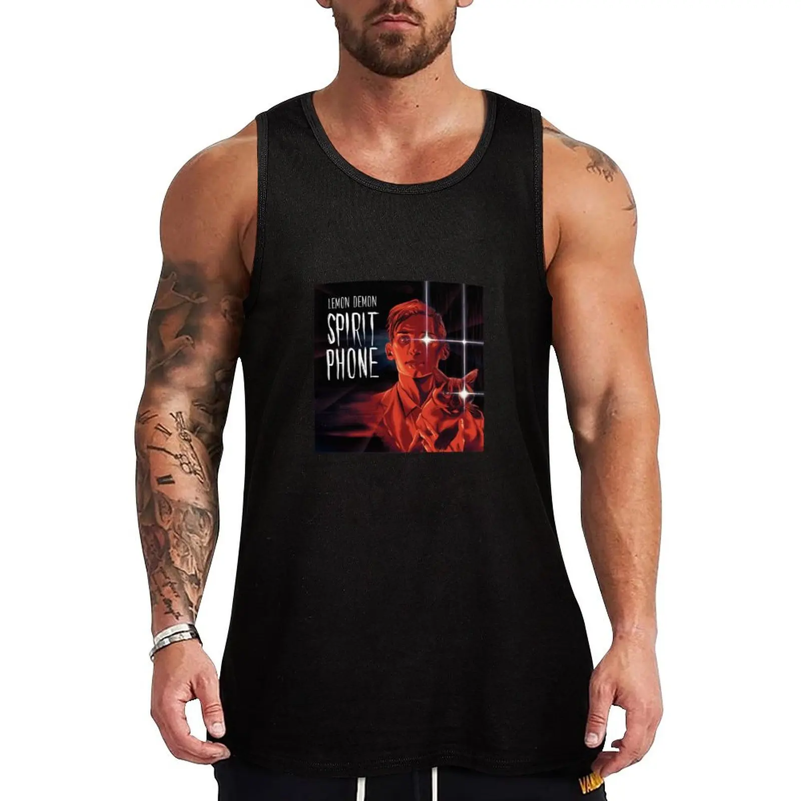 

spirit phone Tank Top men gym Vest male T-shirt Men's gym