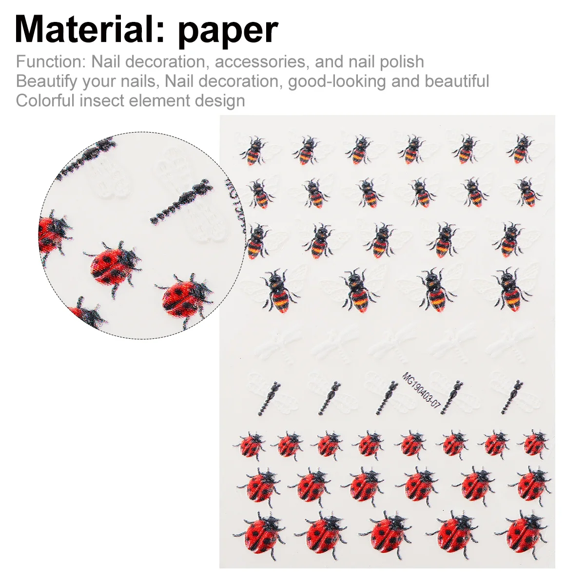 

Полное покрытие 3D наклейки для ногтей в виде пчелы, 1 лист, переносная вода, татуировка, дизайн ногтей, модное украшение для маникюра своими руками и использования в салоне