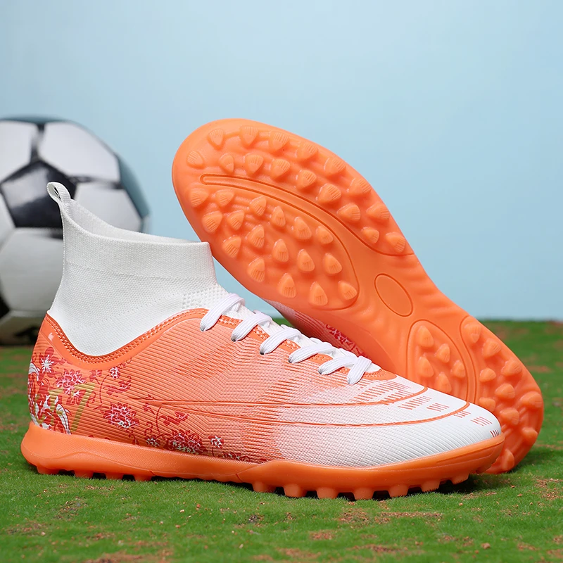 TF Football Boots for Men Women Man Soccer Shoes Soccer Cleats Non Slip Ultralight Boys Girls Sneakers