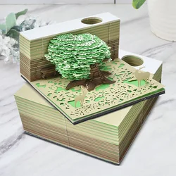 3D Tree House Memo Pad Kawaii Notepad House Notepad Sheets Block Cute Pad Tree 260 Memo 3D X8B7