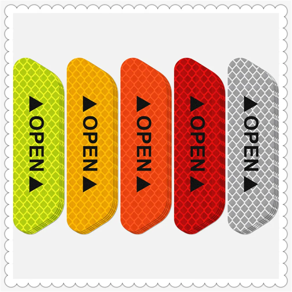 Car accessories OPEN Reflective Tape Warning Mark for Opel Astra g/gtc/j/h Corsa Insignia Mokka KX3 KX5