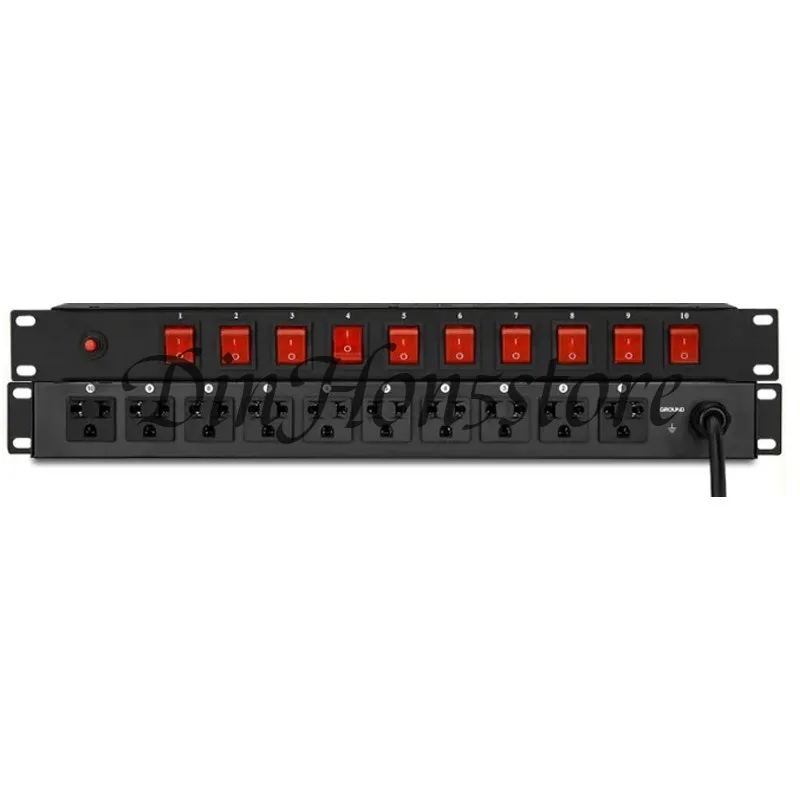 Professional 10-channel PDU power DC device 8/9-channel with filter power sequencer stage socket sequence controller