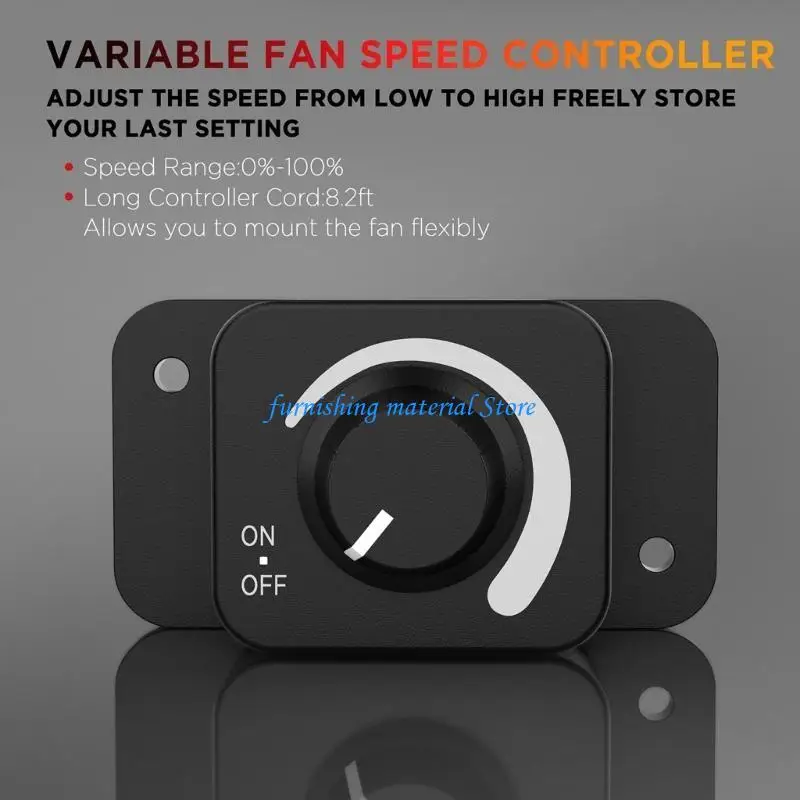 مروحة أنبوب Y5GD، مروحة تهوية هادئة 205CFM/350CFM مع وحدة تحكم في السرعة والتحكم في درجة الحرارة والرطوبة للتدفئة والتبريد