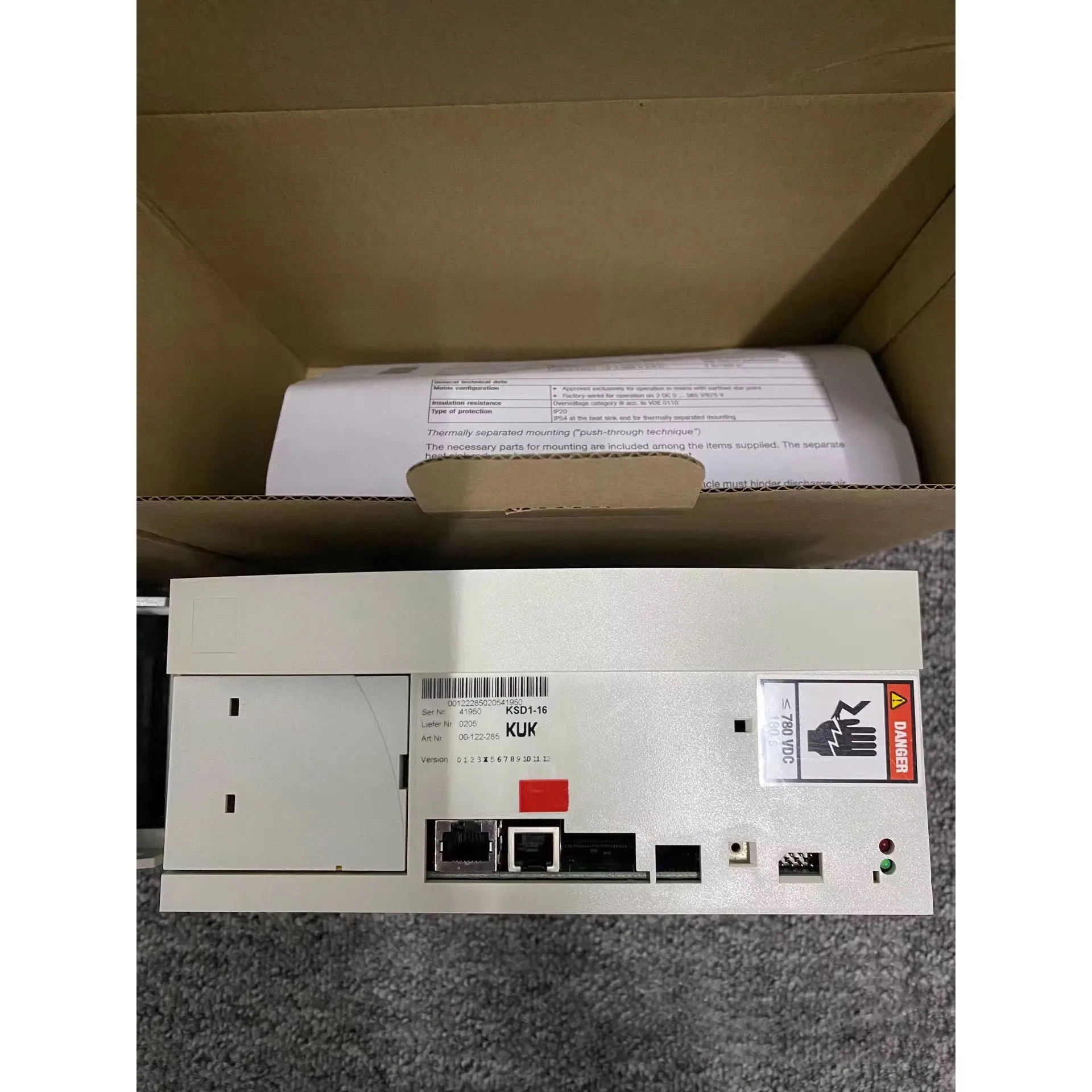 KSD1-16 E93DA552I4B531 00-122-285 KCP3 Robot Drive For KUKA