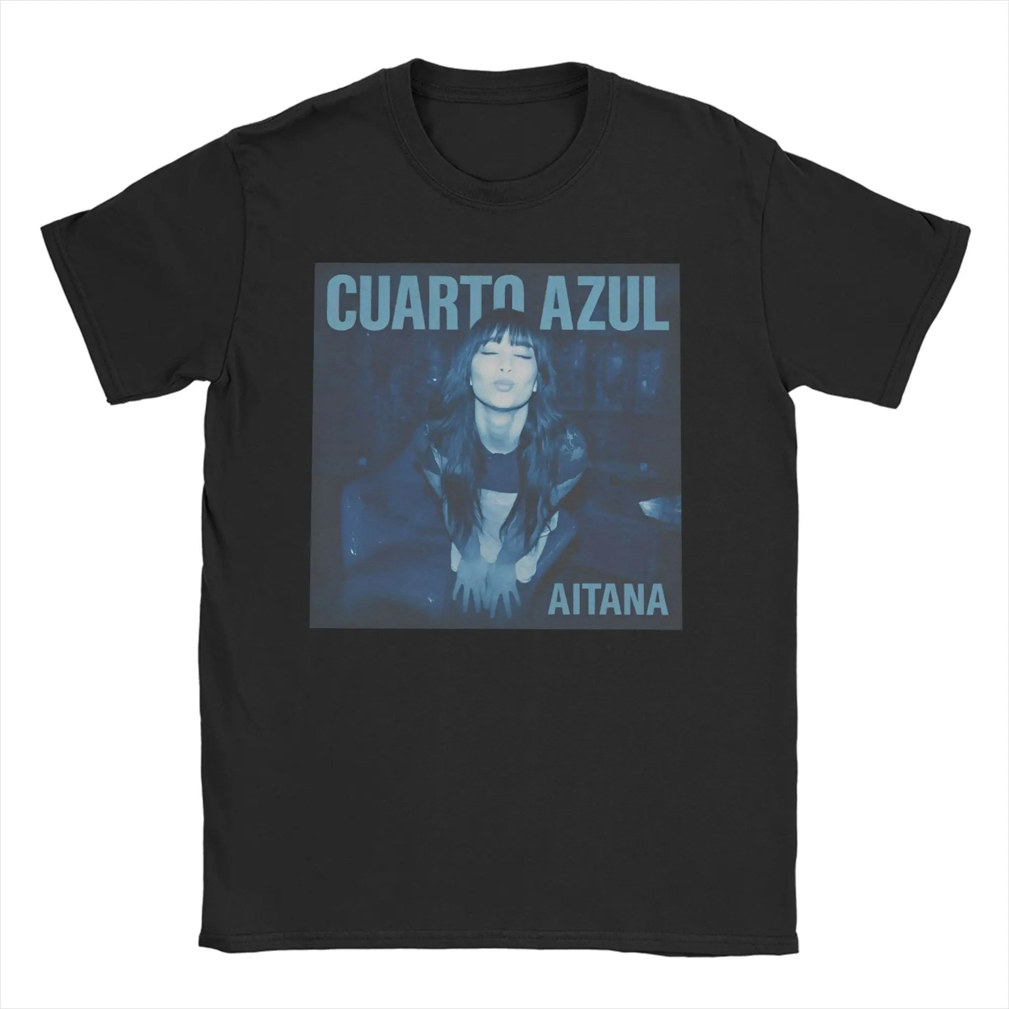 

Funny Aitanaa Cuarto Azul Album T-Shirt for Men Women Round Collar Pure Cotton T Shirt 2025 Tour Short Sleeve Tee Shirt Clothing
