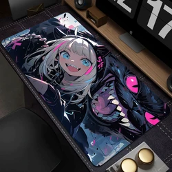 Alfombrilla de ratón antideslizante para juegos, alfombrilla de ratón con borde de bloqueo de Anime, alfombrilla de goma para mesa, accesorios de impresión HD