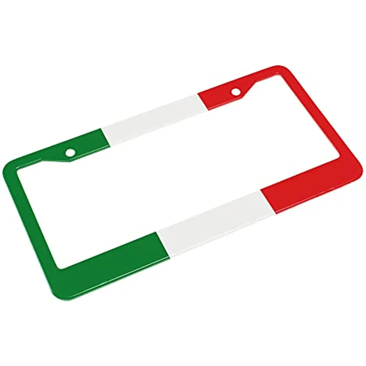 Italy Flag License Plate Frame Tag Frames National Flag License Plates Holder 2 Holes Cool Patriot Design Decorative Car Truck