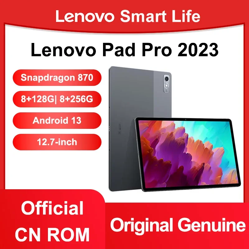 Nowy produkt oryginalny Lenovo Xiaoxin Pad Pro 12.7 2023 Snapdragon 870 2944 × 1840 144 Hz 8G + 128G/256G 10200 mAh rozpoznawanie twarzy