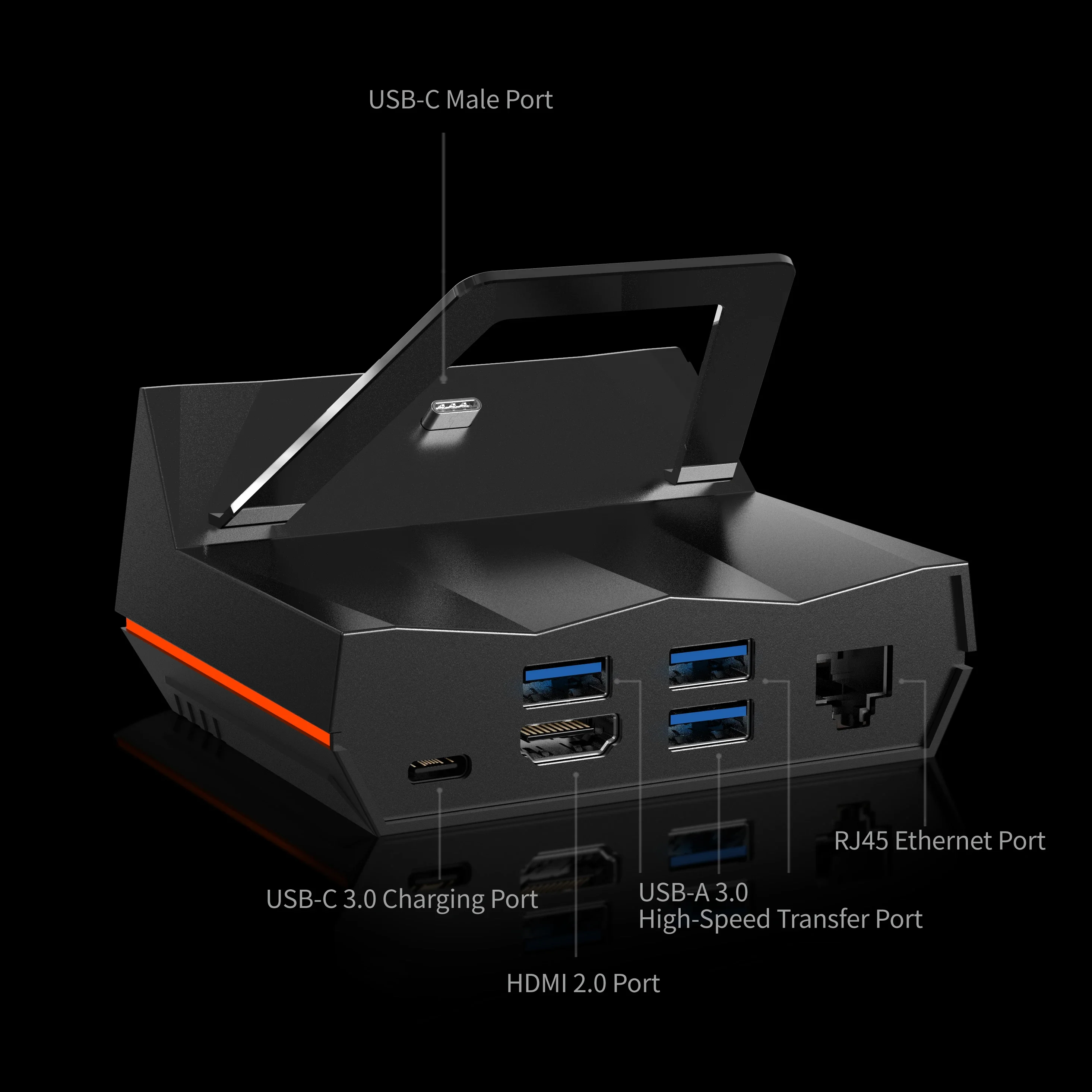 Imagem -05 - Onexfly-docking Station para Notebook Onexdocking Station Hub Game Console Converter pd Charge Usb Hdmi Rj45 Suporte de Rede