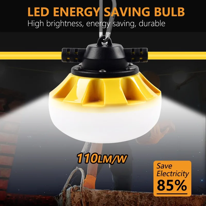 50W Lumens Light Emitting Diode Temporary Building Lighting Heavy Duty Yellow Building Security Light