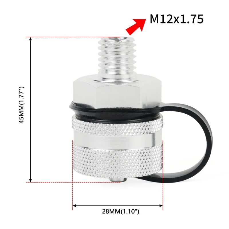 Auto modification parts, fast rotation oil drain valve, aluminum alloy oil drain valve M12 M14 M16 M20