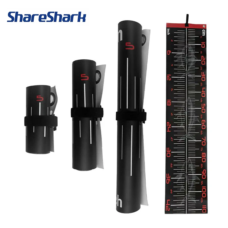 ShareShark 110cm Waterproof Fish Measuring Ruler PVC Wrinkle-Resistant Portable Carp Fishing Measuring Scale Fishing Tools
