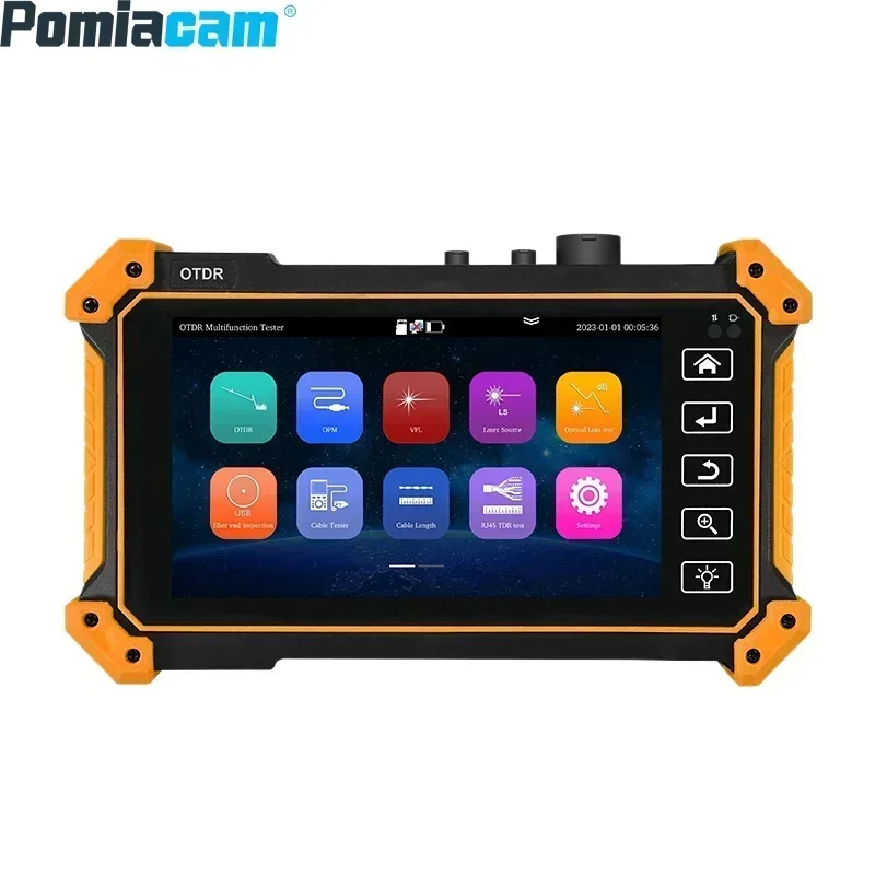 MOT-51 5.55 Inch Oled Touch Screen OTDR with 1310/1550/1610nm Wavelengths for Network Diagnostics  Fiber and Cable Tester Device