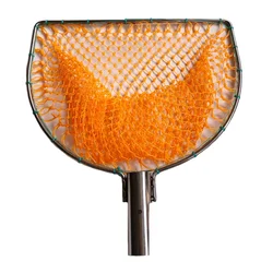 Landing Net for Fihsing Replace Head Flat Solid Stainless Steel Ring Light Depth Strong Nylon Net Fishing Accessory 25cm-40cm