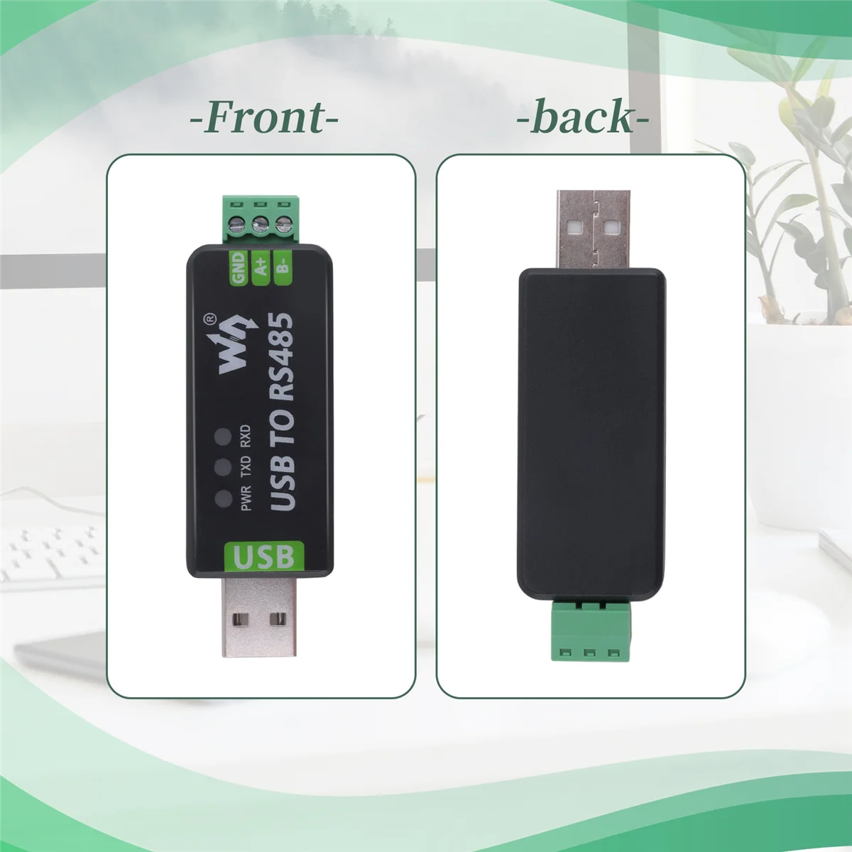 ACKOR Waveshare USB إلى RS485 محول مسلسل RS485 وحدة الاتصالات 300- 921600 دائرة حماية ESD مدمجة Bps