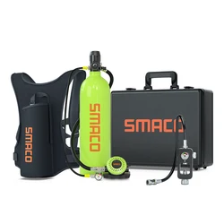 SMACO 2L Mini tanque de buceo oxígeno para buceo respiración subacuática Mini tanque de buceo cilindro de buceo entretenimiento subacuático/trabajo