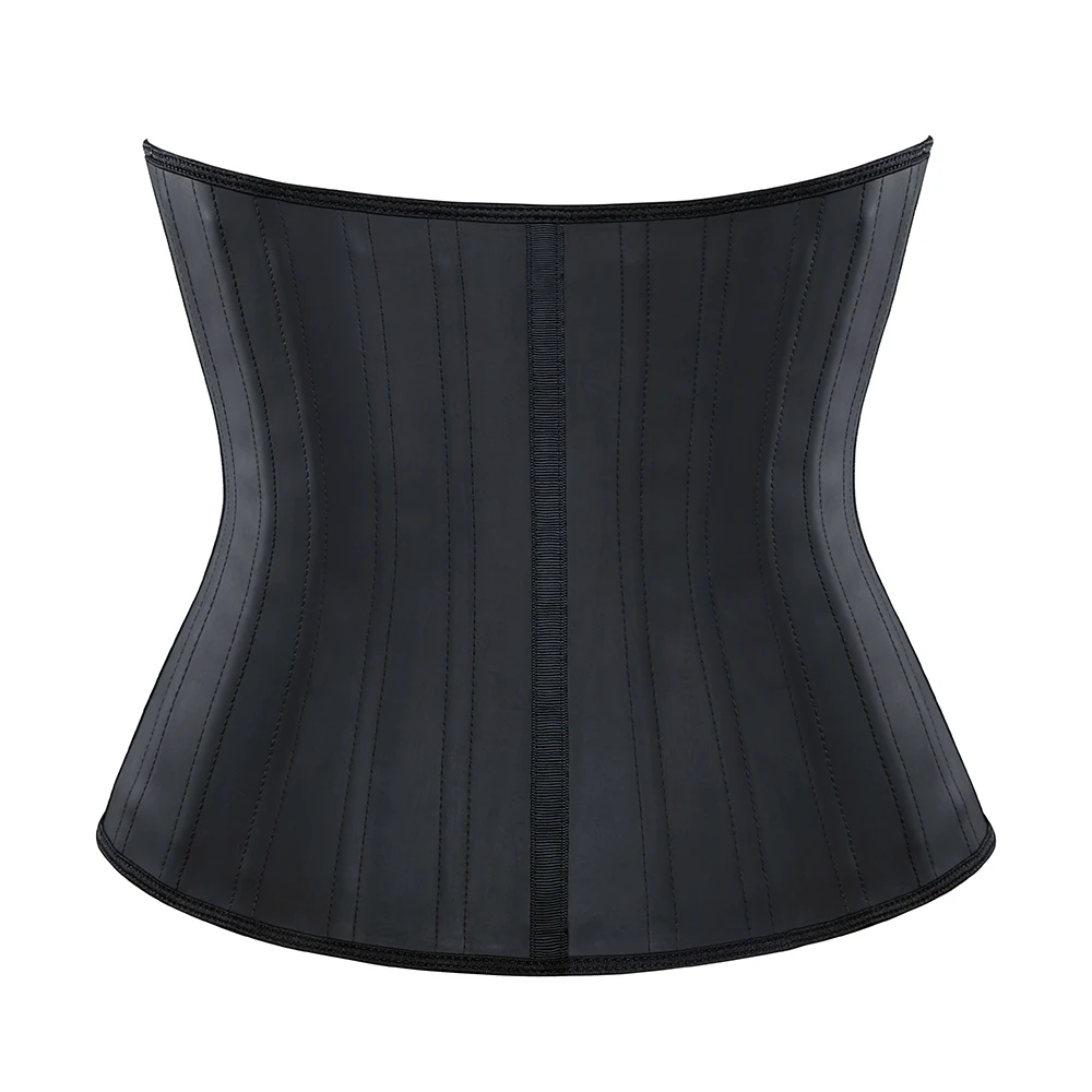 25 gorset stalowy lateksowy gorset Waist Trainer brokatowy pas z paskiem plaster gorset podbiust