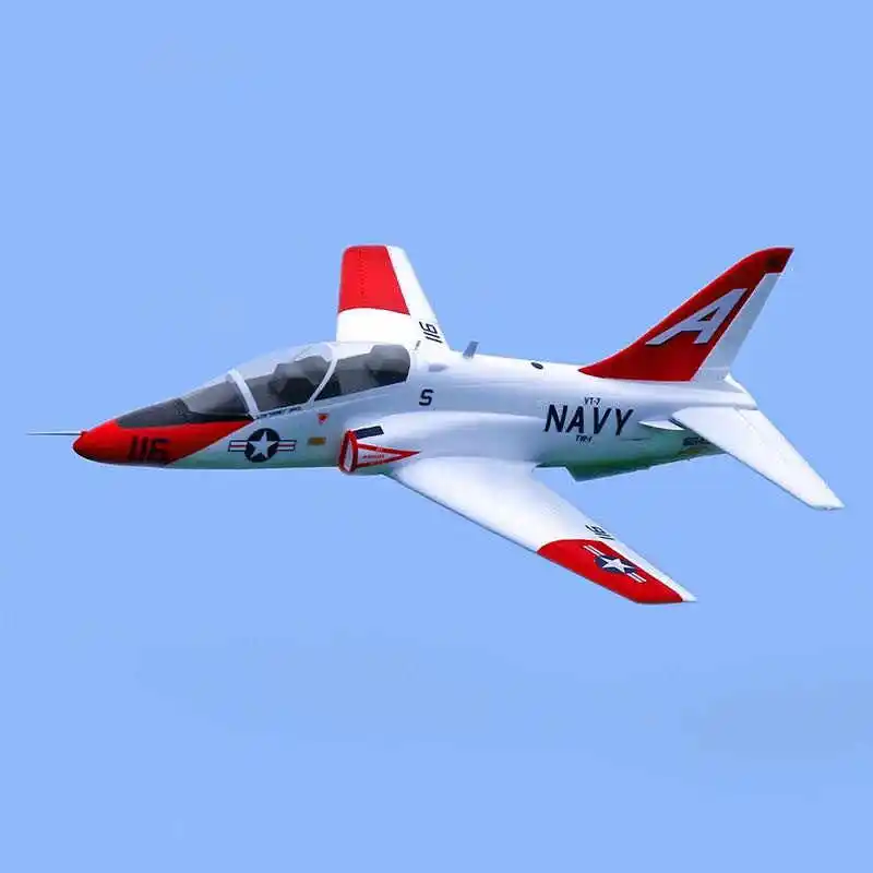 Modelo QT 70mm T45 6CH Goshawk Carrier-Based Advanced Trainer Simulação Aeronave Modelo V3 Aeronave de controle remoto canalizado T-45