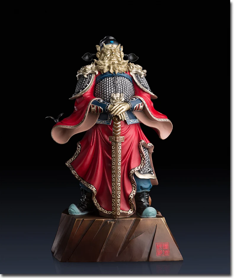 Large Taoist Buddhism Exorcise evil spirit good luck TIAN SHI GOD ZHONG KUI FENG SHUI copper carving home Company lobby shop ART