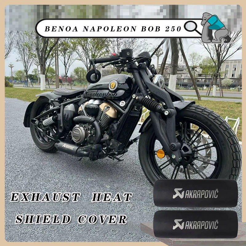 

Motorcycle Exhaust Pipe Protector Heat Shield Cover Guard Anti-scalding Cover New Accessories For BENDA NAPOLEON BOB 250 BD125