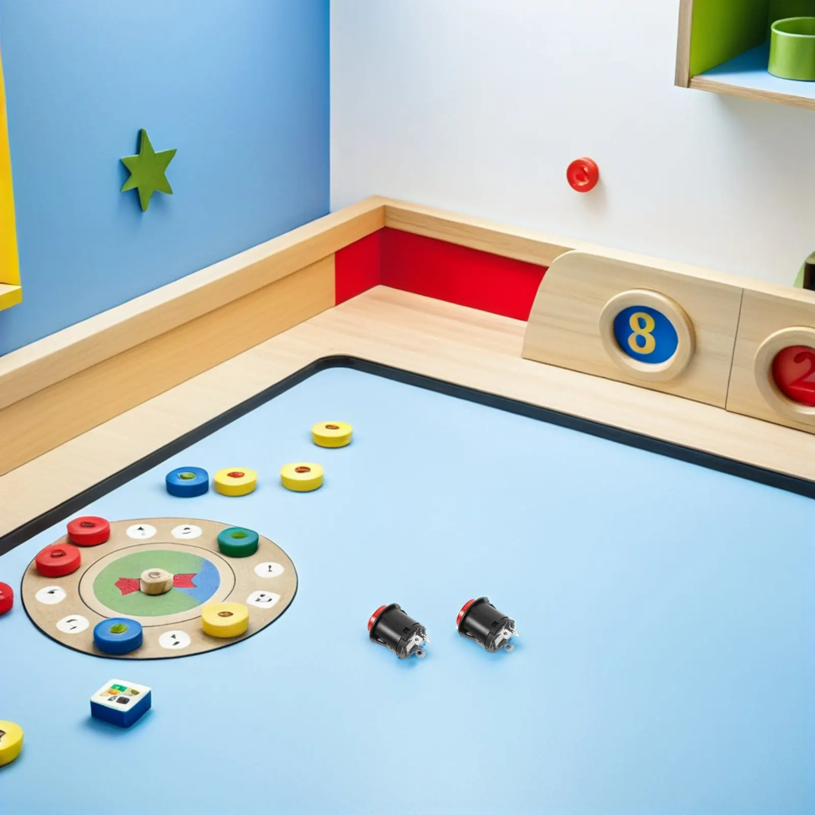 

5Pcs Kids Electric Car Switch Universal Ride on Power Button Push to Start Replacement Dashboard Accessories Vehicle Repair