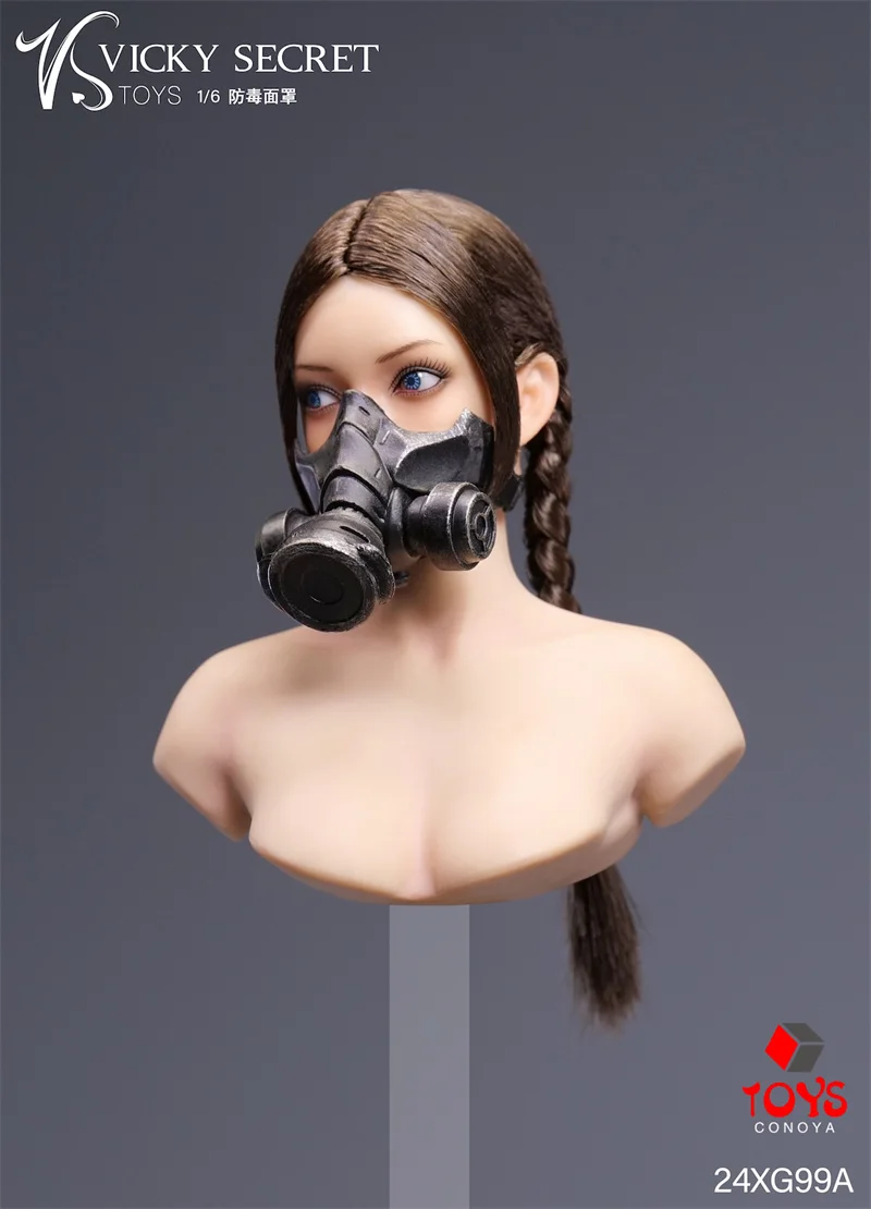 In Stock VSTOYS 24XG99 1/6 Scale Gas Mask Model Soldier Clothes Accessories Fit 12'' Male Female Action Figure Body Dolls