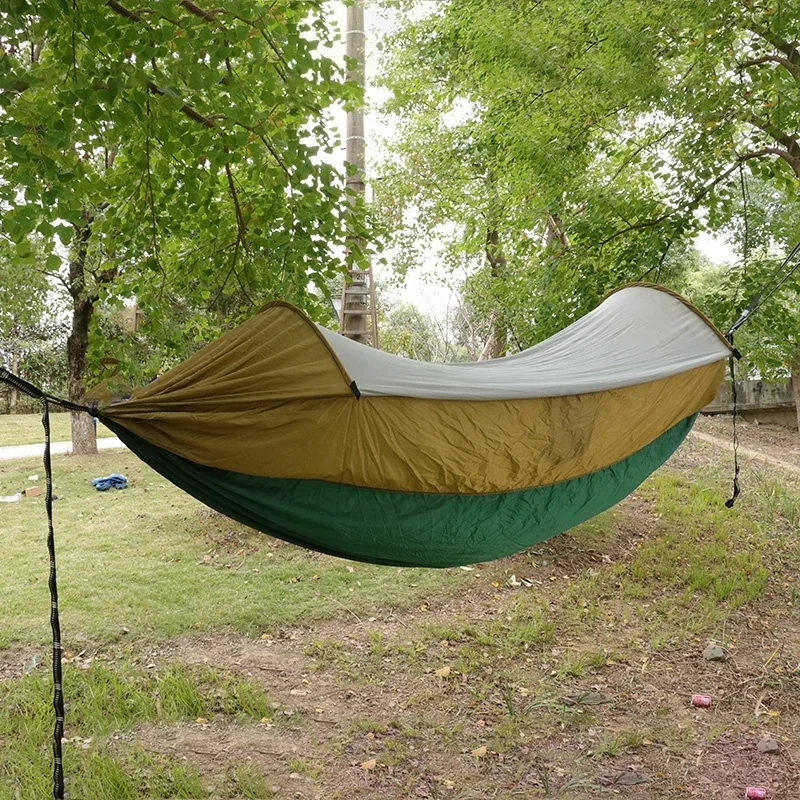 

Camping Hammock Tent withstands large strength light backpack windproof hammock with mosquito net for outdoor activities