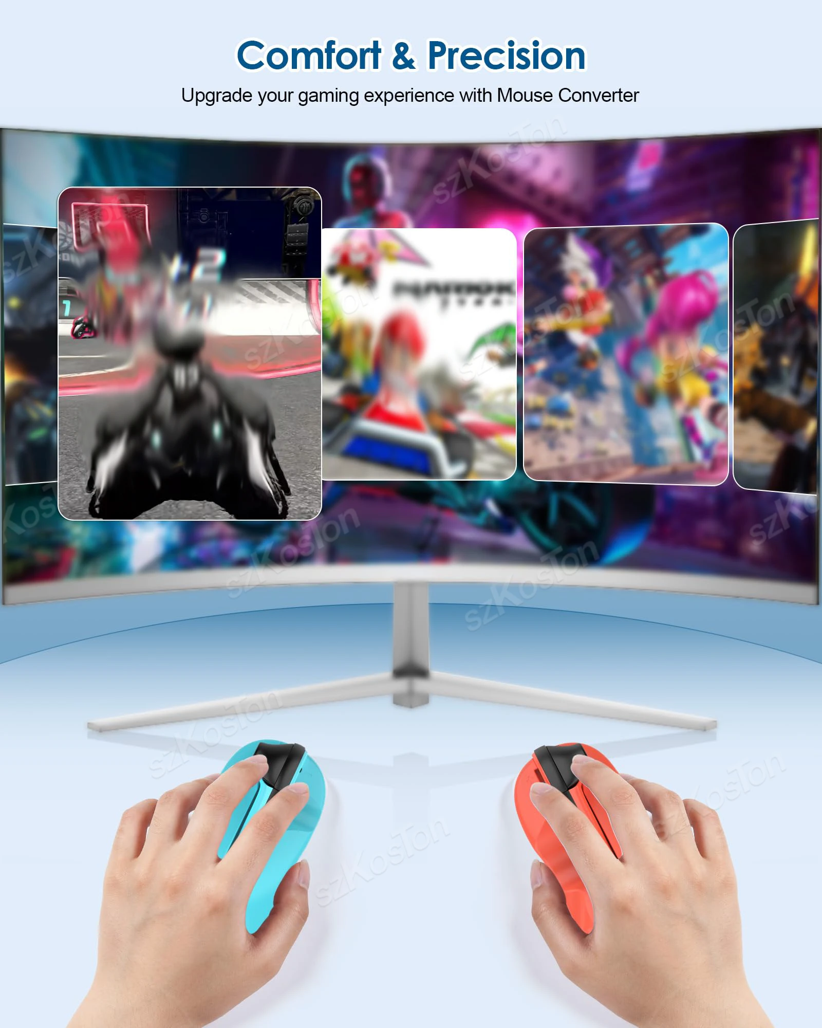 ل Switch 2 Joy-Con 2 وحدة تحكم الألعاب قبضة الماوس سطح المكتب وضع الماوس حامل الفئران المحمولة الصغيرة لملحقات ألعاب Switch2