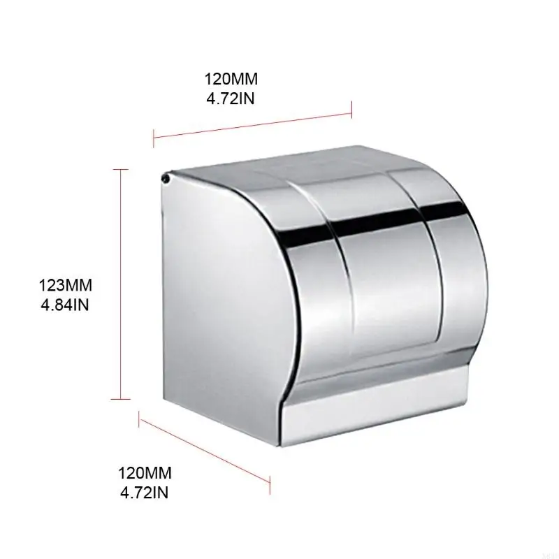 N84C Tissue Roll Dispenser Waterproof Tissue Storage Box Commercial Home Wall Mount