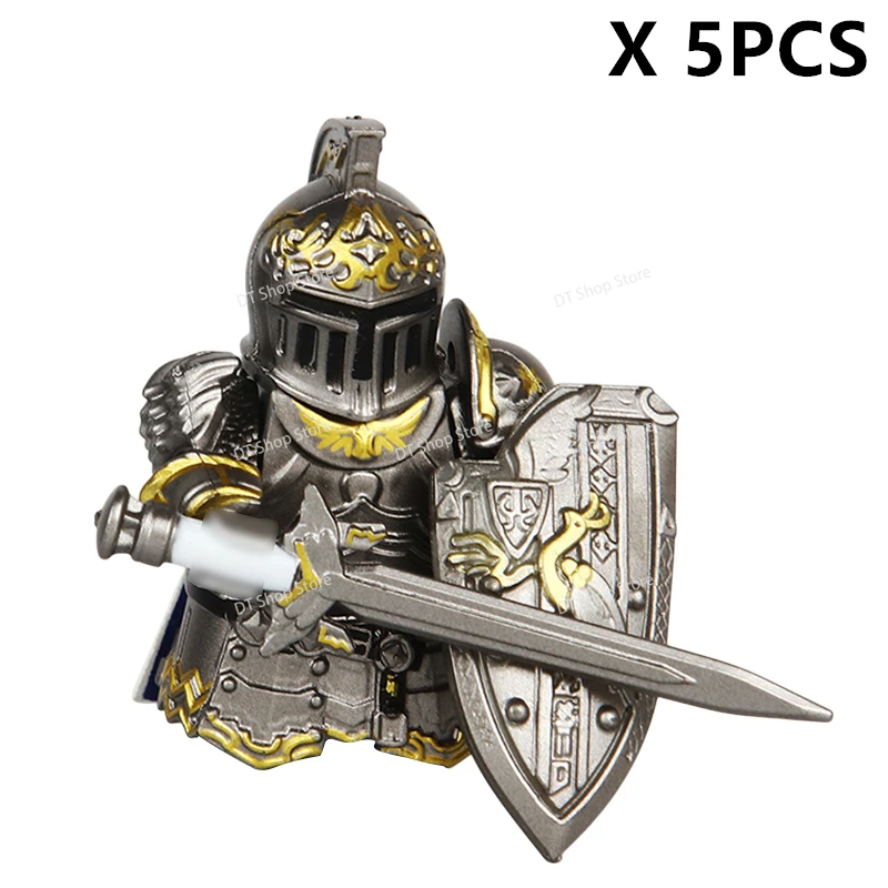 New Knights Building Blocks mini Action Figures Medieval Knights Assemble Scene Bricks Toys For Kids Christmas Gifts Z151 - Image 4