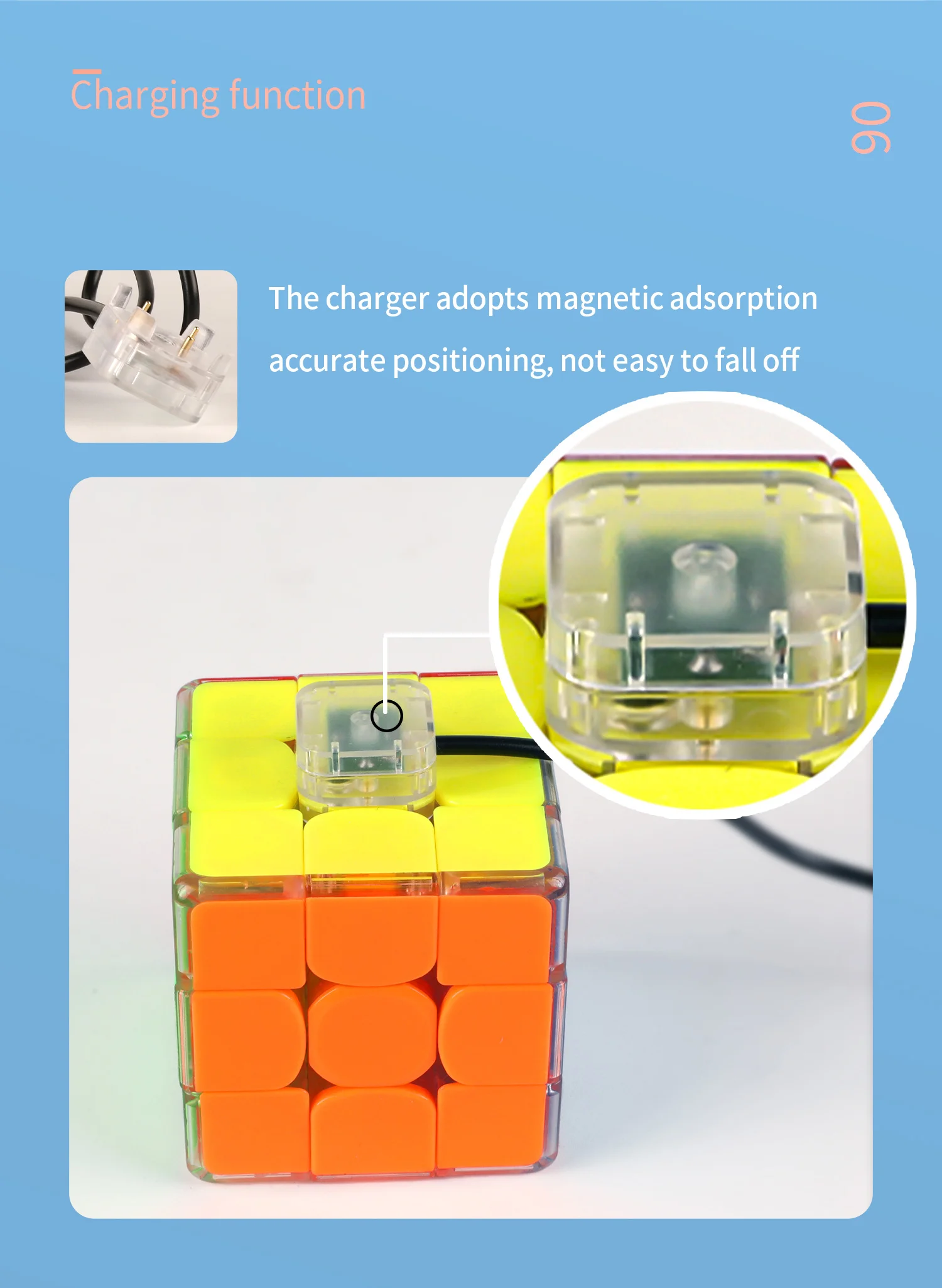 SENGSO Speed Cube 3x3x3 Glow in Dark Cubo di velocità luminoso Liscio Cubo magico magnetico professionale Puzzle Giocattoli educativi